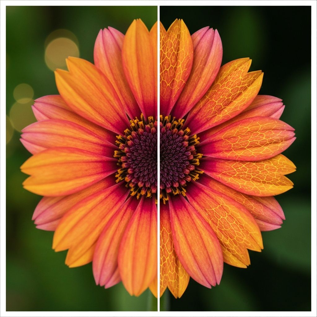 Low-res landscape photo enhanced with vivid AI detail